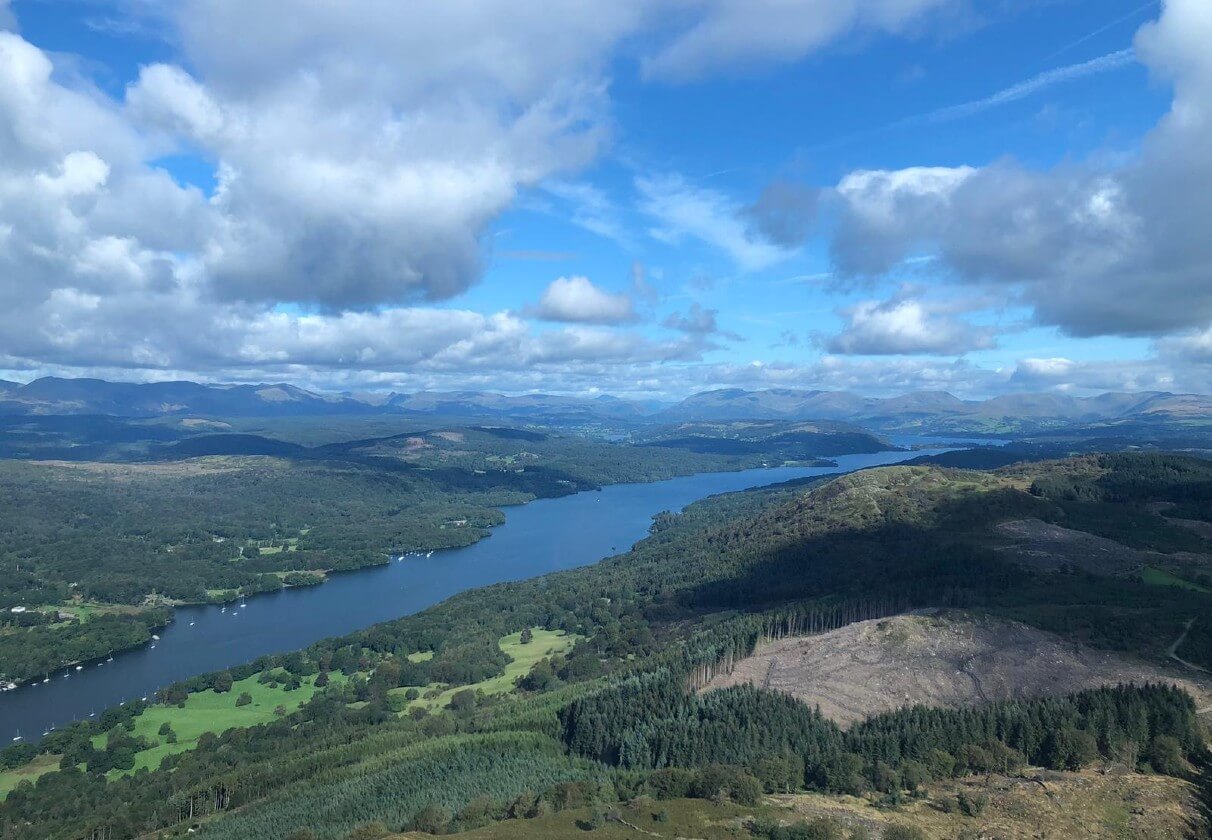 Extended Lake District Helicopter Tour from Carnforth towards Windermere